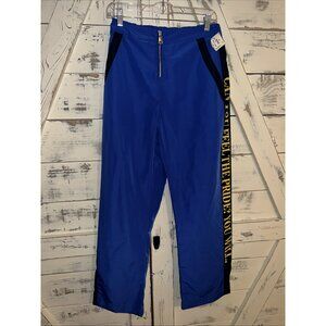 Free People Movement x Summer Class Blue Track Pants Zipper Waist “Pride” LGBT